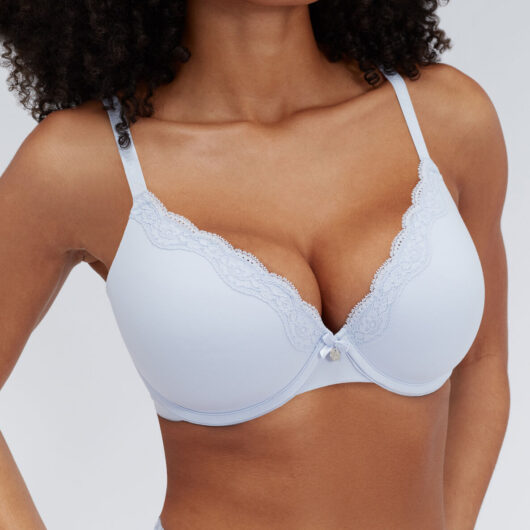 Boux Avenue Softest ever plunge bra - Arctic Blue - 30E