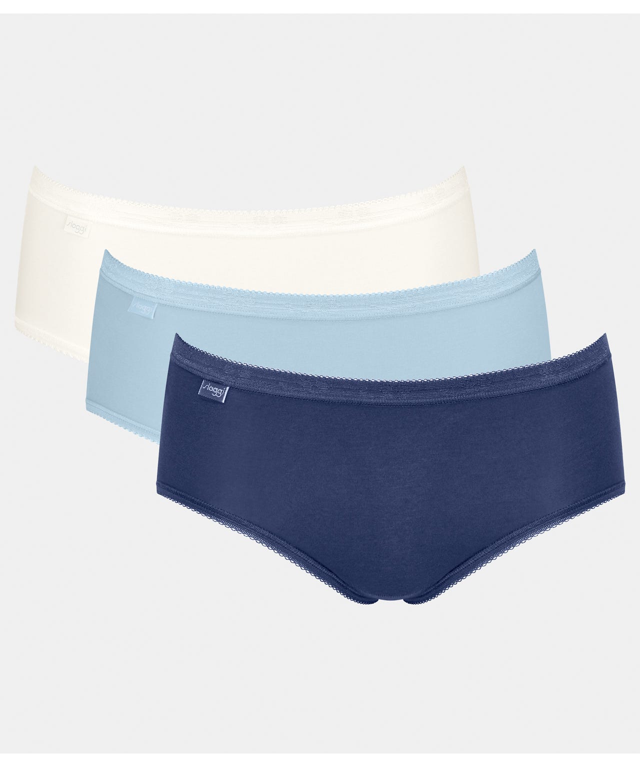 Damart Pack of 3 Sloggi® Midi Briefs