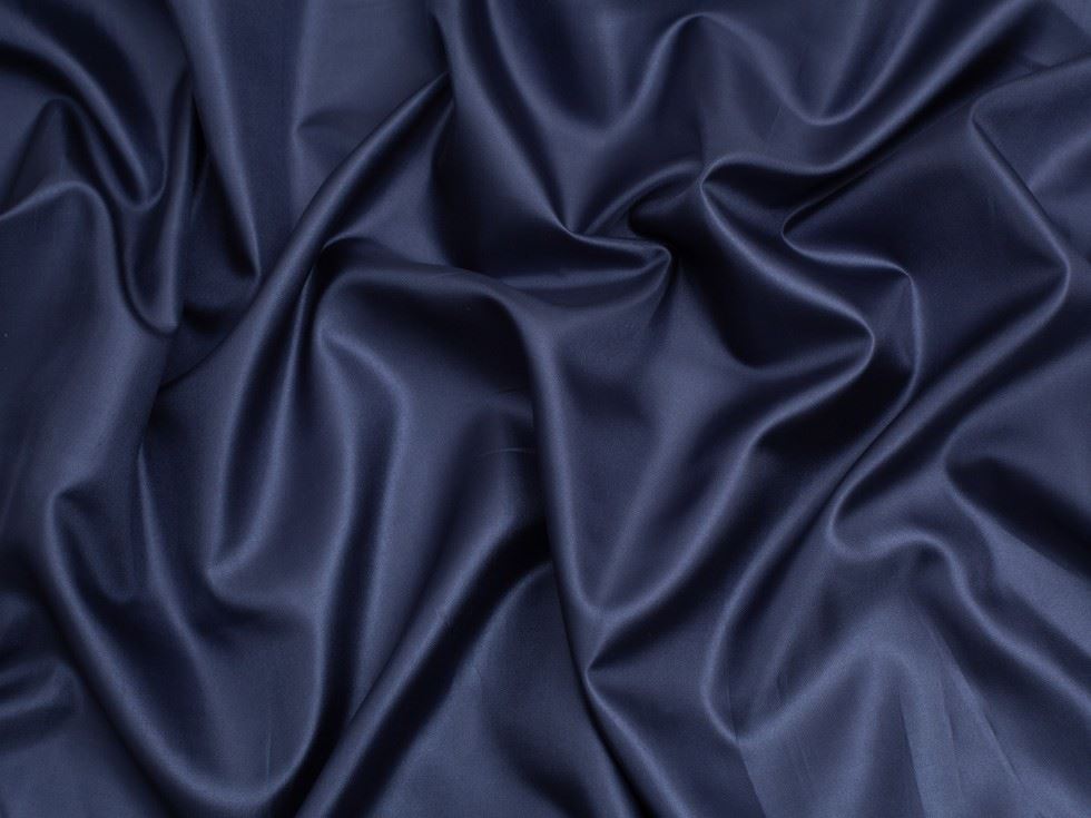 Minerva Core Range Habotai Lining Fabric Navy Blue